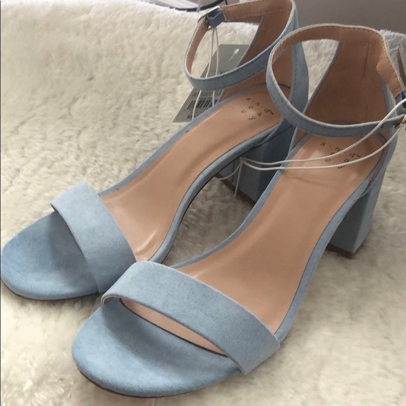 dusty blue suede heels